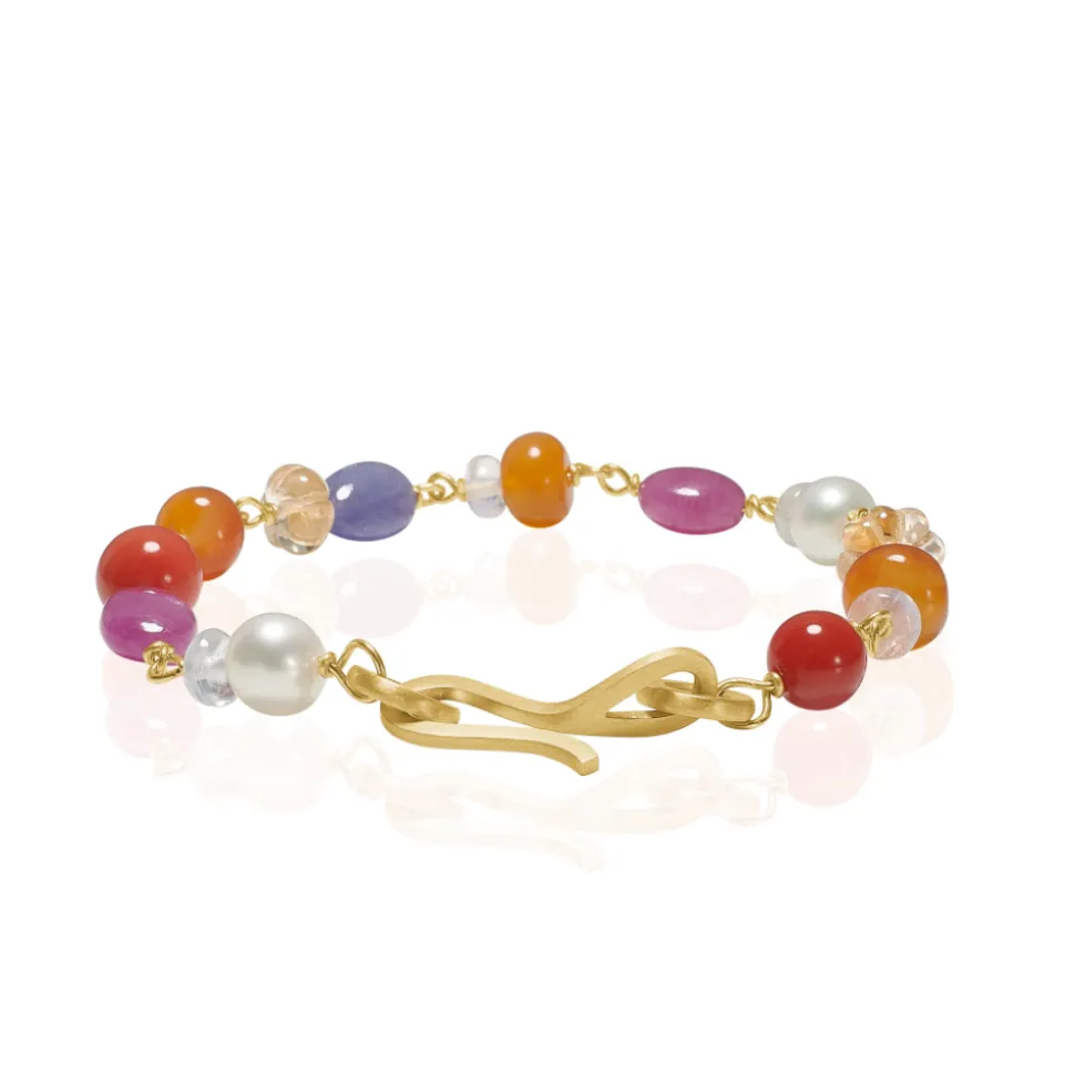 Dulong – Piccolo armbånd i 18k gult gull – Wild Berry