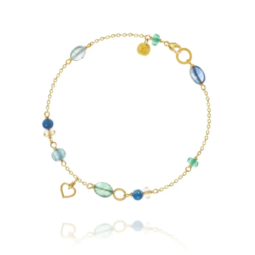 Dulong – Piccolo armbånd, Sea Breeze i 18k gult gull