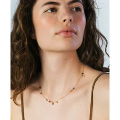 Dulong – Piccolo halssmykke i 18k gult gull – Sunset