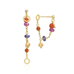 Dulong – Piccolo ørepynt i 18k gult gull – Wild Berry