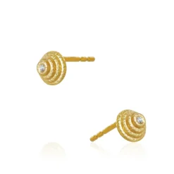 Dulong – Thera Twist ørepynt i 18k gult gull – Liten