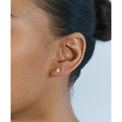 Dulong – Thera Twist ørepynt i 18k gult gull – Liten
