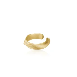 Dulong – Vega Relief cuff ørering – Velg mellom 18k gult gull eller sølv