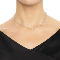 Efva Attling – Dream Thin Clear collier i sølv med krystall kvarts