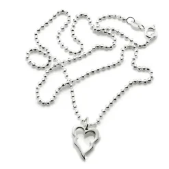 Efva Attling – Little Crazy Heart halssmykke i sølv