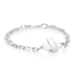 Efva Attling – Little cross armbånd i sølv