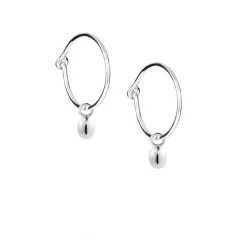 Efva Attling – Love Bead Hoops i sølv