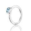 Efva Attling – Love Bead ring i sølv med blå topaz