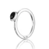 Efva Attling – Love Bead ring i sølv med sort onyx