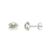 Efva Attling – Love Bead ørepynt i sølv med grønn quartz