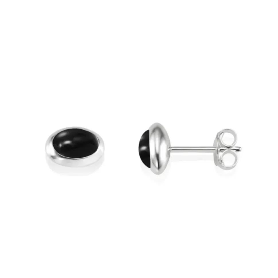 Efva Attling – Love Bead ørepynt i sølv med sort onyx