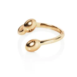 Efva Attling – Love Bead Twin ring i 18k gult gull