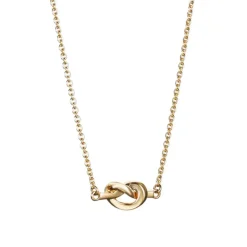 Efva Attling – Love Knot halssmykke i 18k gult gull