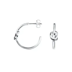 Efva Attling – Love Knot Hoops ørepynt i sølv
