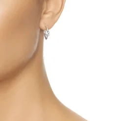 Efva Attling – Love Knot Hoops ørepynt i sølv