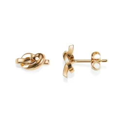 Efva Attling – Love Knot ørepynt i 18k gult gull
