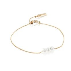 Efva Attling – My Little Pearl armbånd i 18 gult gull og ferskvannsperler