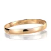 Espeland – Classic armring med buet profil i 14k gult gull