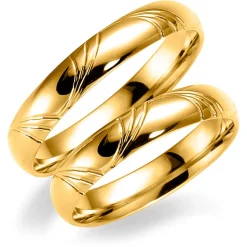 Espeland – Gifteringer i gult gull ring – 3 mm bredde