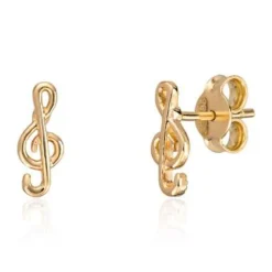 Espeland – Ørepynt G-Nøkkel I Gull