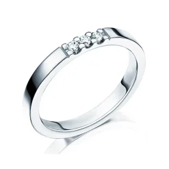 GD Forever – Hvitt gull-3 mm -med diamanter 0,09 ct.