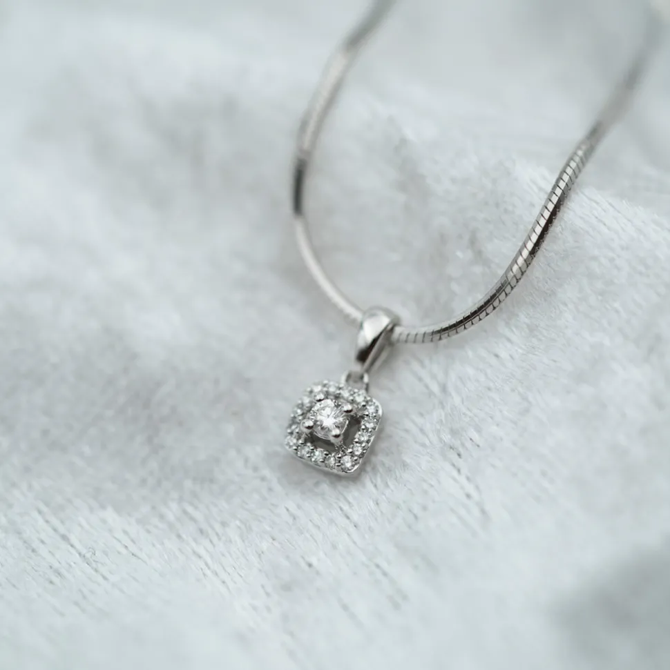 GD Forever – Anheng i hvitt gull med diamanter