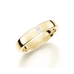 GD Forever – Gult gull-4 mm- med diamanter 0,06ct WSI