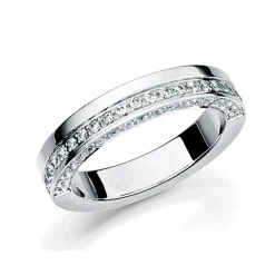 GD Forever – Hvitt gull-4 mm med diamanter 0,40 ct WSI