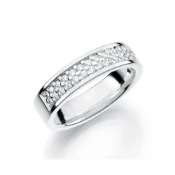 GD Forever – Hvitt gull-5 mm med diamanter 0,28 ct WSI