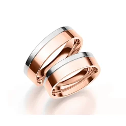 GD Forever – Rosègull/Hvitt gull-6 mm.NB: pris pr ring