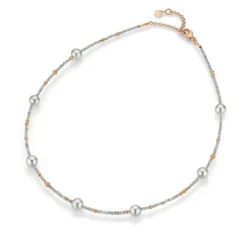 Gellner – Armbånd 18k rosègull – Akoya og sydhavsperler – Diamantperler (Kopi)
