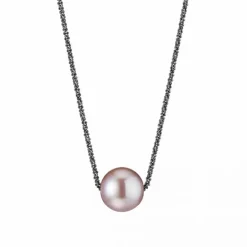 Gellner – Halssmykke med rosa Ming perle