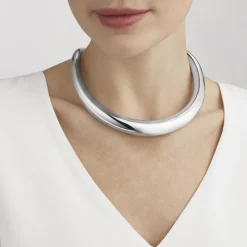 Georg Jensen – Archive collection Aura halsring i sølv