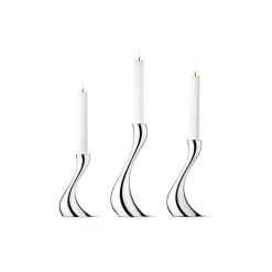 Georg Jensen – Cobra lysestake, sett med 3 stk