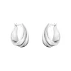 Georg Jensen – Curve øreringer i sølv