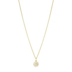 Georg Jensen – Daisy halssmykke i forgylt sølv med diamanter 0,05ct TW/VS