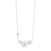 Georg Jensen – Daisy halssmykke i sølv – 4 blomster med hvit emalje