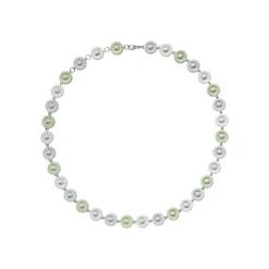 Georg Jensen – Daisy halssmykke i sølv – Green
