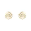 Georg Jensen – Daisy ørepynt i forgylt sølv i diamanter, 11 mm