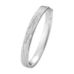 Georg Jensen – Fusion armbånd i hvitt gull med pavédiamanter