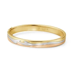 Georg Jensen – Fusion armring i 18k hvitt, gult og rosègull