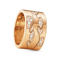 Georg Jensen – Fusion Cloud senterring – 18k rosegull og diamanter