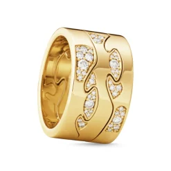 Georg Jensen – Fusion Cloud senterring – 18k gult gull og diamanter