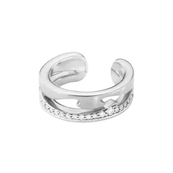 Georg Jensen – Fusion earcuff i 18k hvitt gull, med diamanter