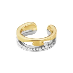 Georg Jensen – Fusion earcuff i 18k gult og hvitt gull, med diamanter