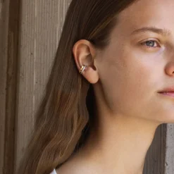 Georg Jensen – Fusion earcuff i 18k hvitt gull, med diamanter
