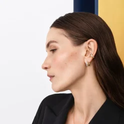 Georg Jensen – Fusion earcuff i 18k gult og hvitt gull, med diamanter