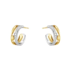 Georg Jensen – Fusion ørepynt i 18k gult og hvitt gull, med diamanter