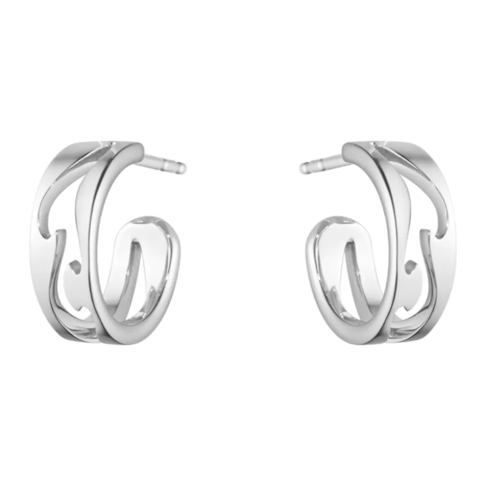Georg Jensen – Fusion øreringer i hvitt gull