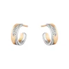 Georg Jensen – Fusion small – Ørepynt i 18k hvitt og rosegull med diamanter